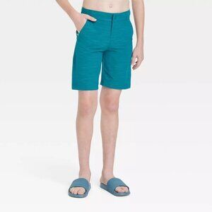 NEW Art Class Boys' Hybrid Swim Trunks - Dark Blue - Size 6